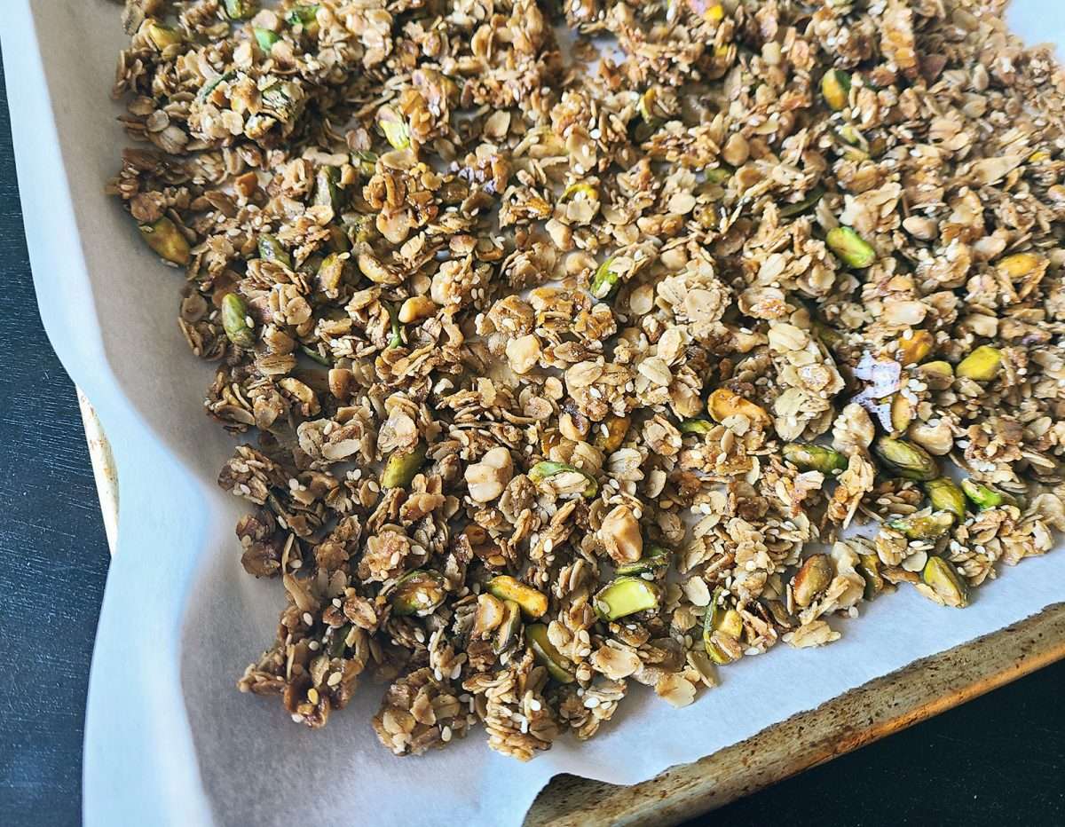 Honey, Cardamom and Pistachio Granola