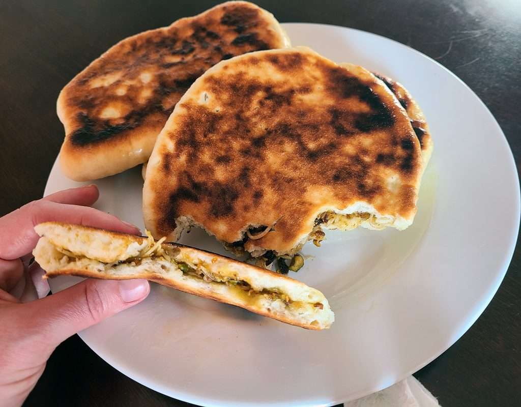 Peshwari Naan (Flatbread Stuffed with Sweet Coconut, Nuts, and Dried Fruit)