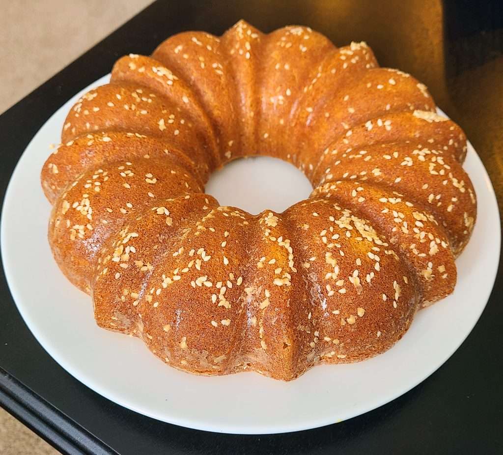 Ageeli (Rose Water, Saffron, and Cardamom Cake)