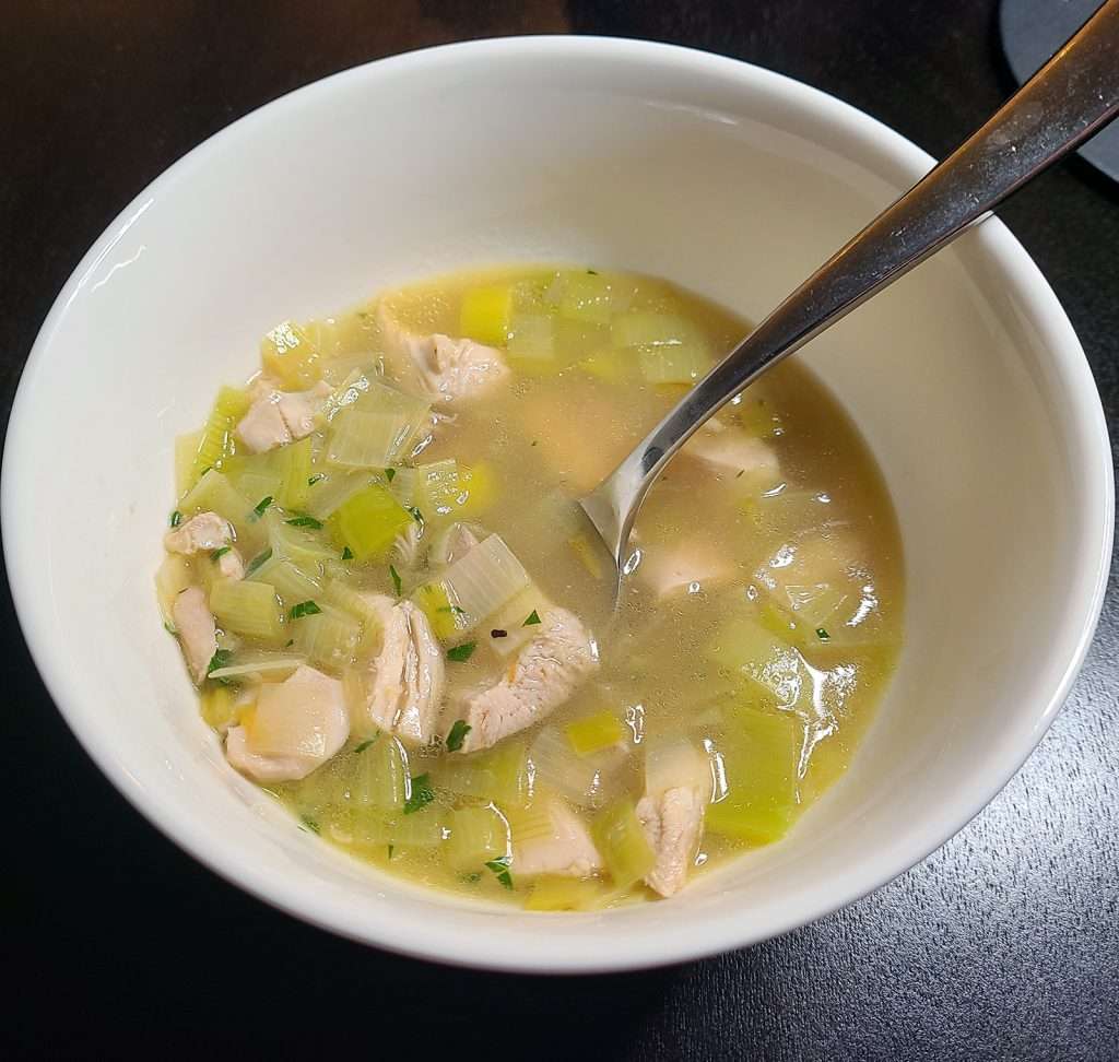 Cock-a-Leekie Soup (Chicken and Leek Soup)