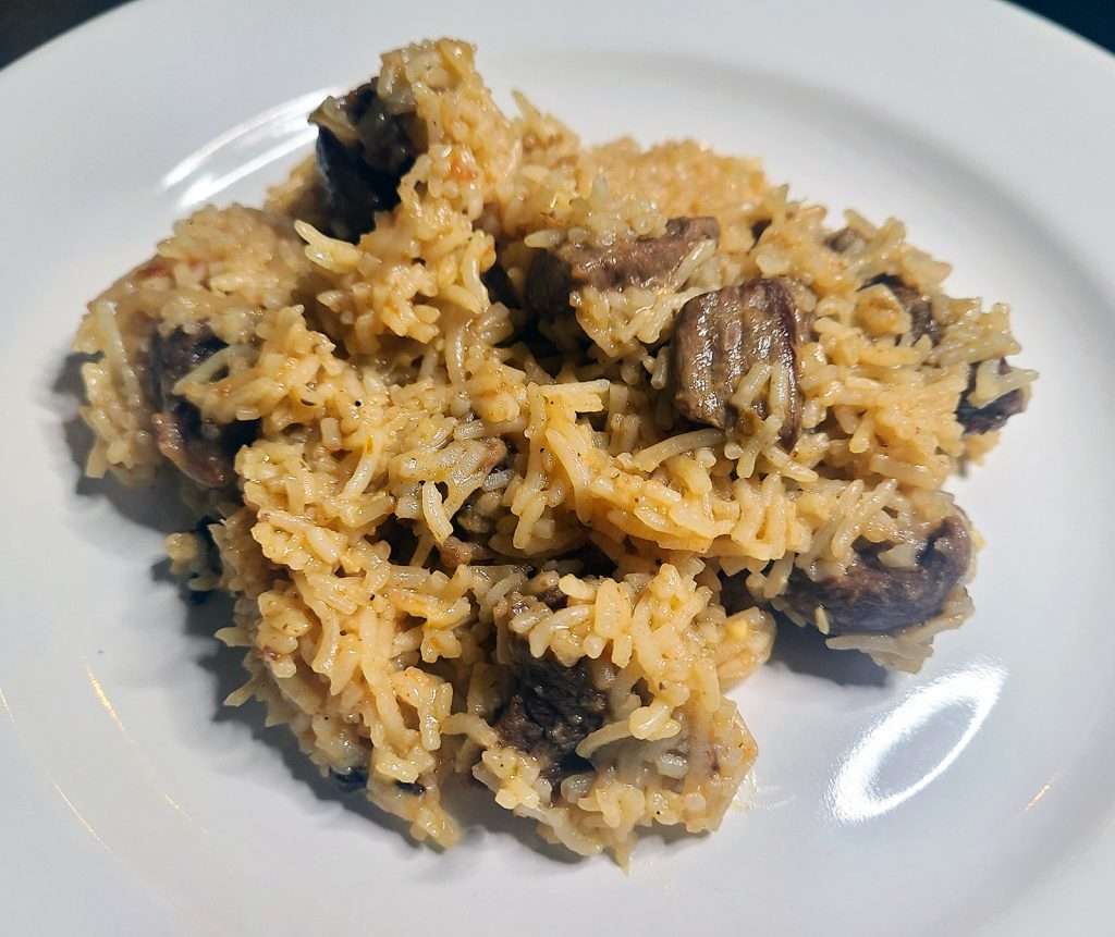 Bariis Iskukaris (Rice and Meat)