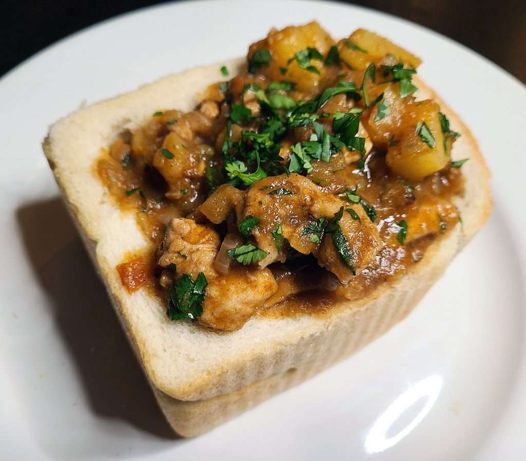 Bunny Chow (Bread Filled with Curry)