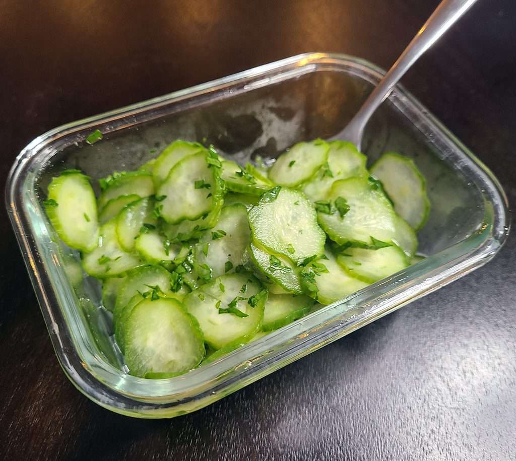 Pressgurka (Swedish Pressed Cucumber Salad)