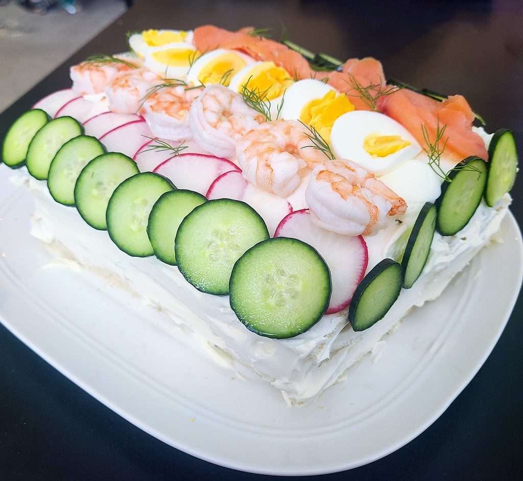 Smörgåstårta (Swedish Sandwich Cake)