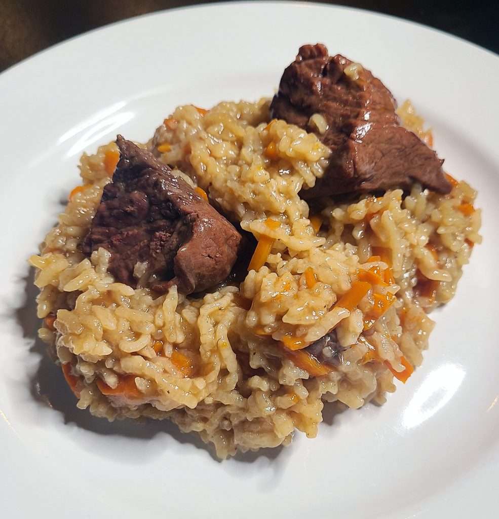 Plov (Rice with Beef, Onion, and Carrots)